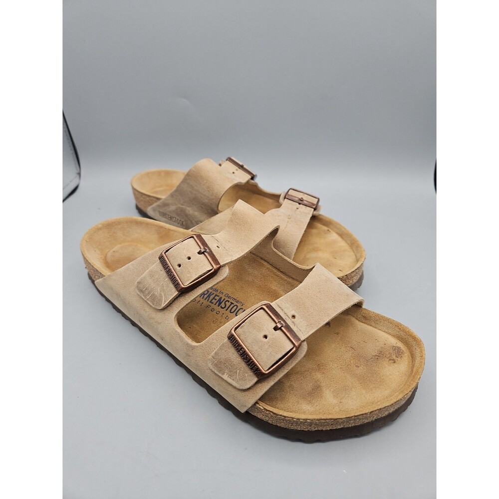 Birkenstock Arizona Tobacco Oiled Leather Soft Footbed 44 M 11 Sandals